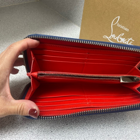 GUC Christian Louboutin Panettone Spike Zip Wallet - Picture 12 of 16